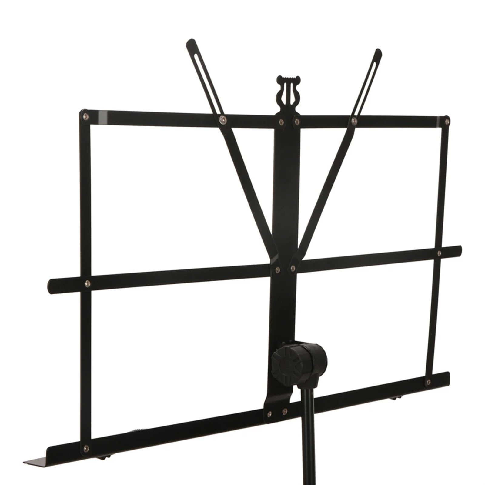 Pupitre de Musique Support de bureau for partitions, pupitre pliable et portable, hauteur réglable, base trépied, en métal léger(Black)
