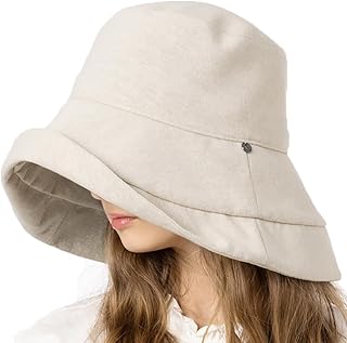 [Ｌｏｏ＆ｃ] [ルーアンドシー] 遮光100% UVカット ハット 帽子 レディース 大きいサイズ かぶる日傘 つば広 UV シャルマンハット 小顔みせ 紫外線対策 接触冷感 サイズ調整可能 あご紐付き