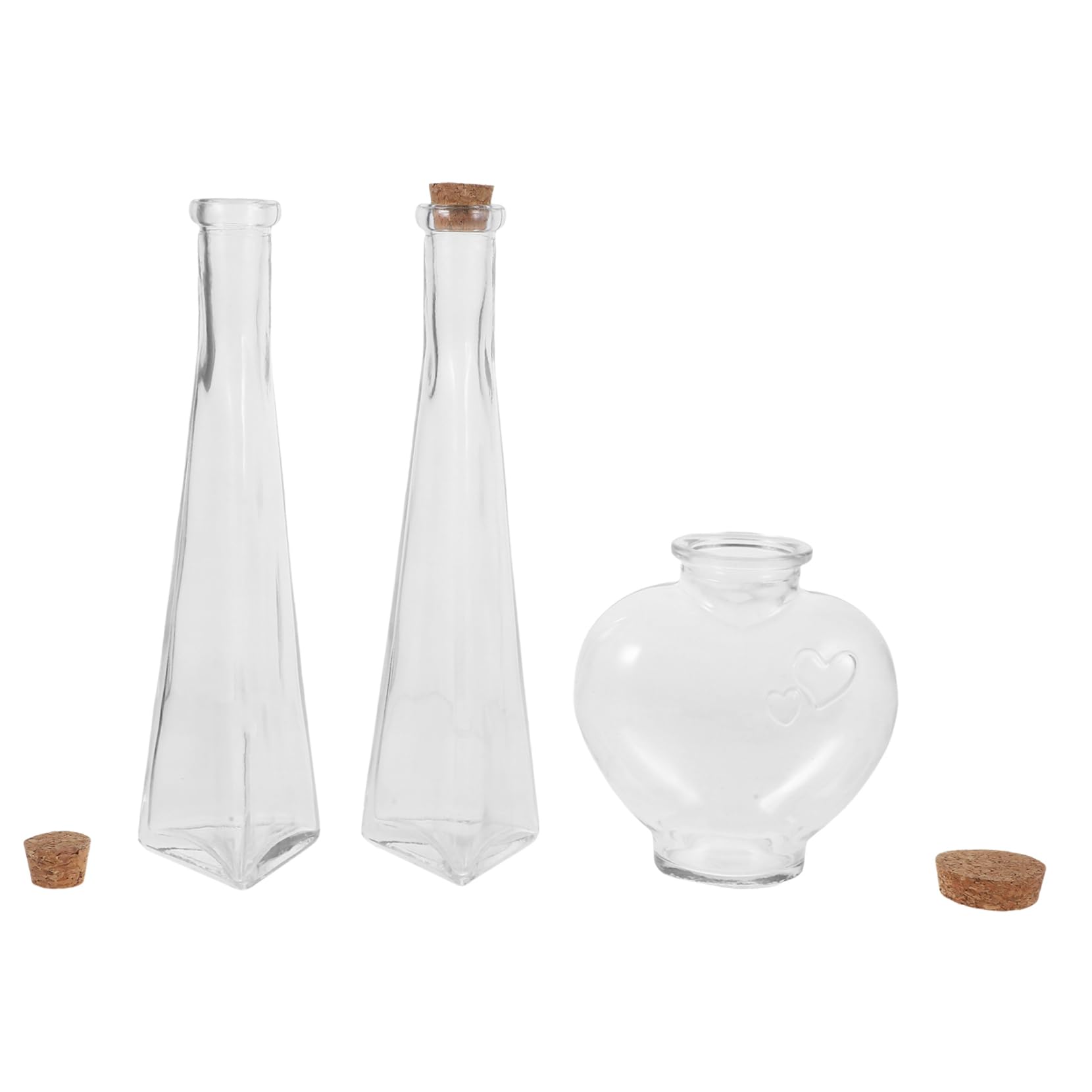 Kit cérémonie du sable mariage : 3 bouteilles en verre à offrir