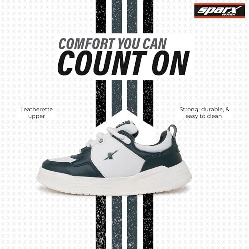 Image of SPARX Casual Sneakers for Men - Trendy Lace-Up Shoes with Soft Cushioning, Lightweight Comfort, Durable Sole & Everyday Fashion Wear