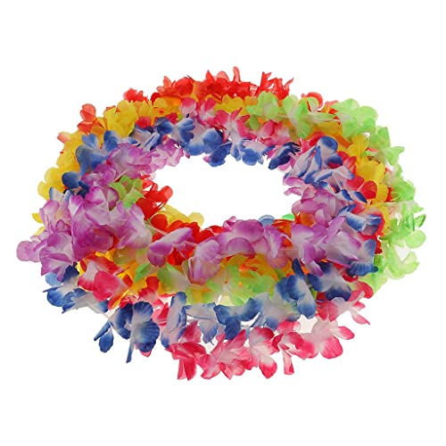 Image of 4xHawaiian Tropical Luau Flower Leis Garland Necklace Beach Party Decor Multi
