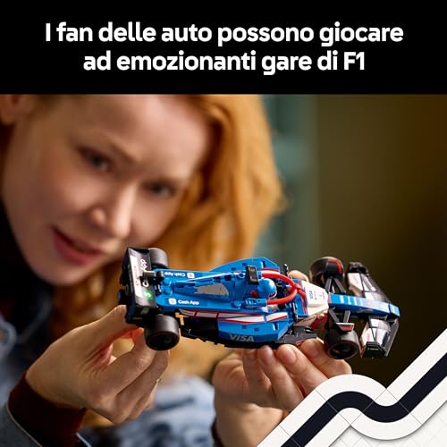 Speed Champions Auto da Corsa F1 Visa Cash App RB VCARB 01 Modello di Macchina da Collezione con Minifigure del Pilota di Formula 1, Regalo per Uomo, Donna e Adulti Fan dell'Automobilismo 77246 - Lego - Immagine 3