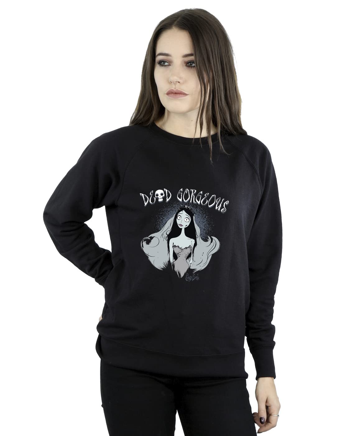 Absolute Cult Women's Black The Nightmare Before Christmas Moon Poster Sweatshirt XX-Large