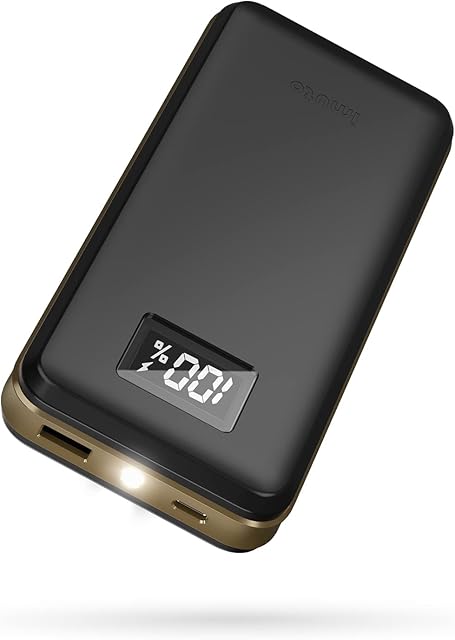 imuto Power Bank, 22.5W Fast Charging 20000mAh Portable Charger [PD3.0 QC4.0] 3A USB C (In & Out) with Digital Display & LED flashlight Battery Pack for iPhone 14/13/12/11/X Samsung S21 Huawei-Black