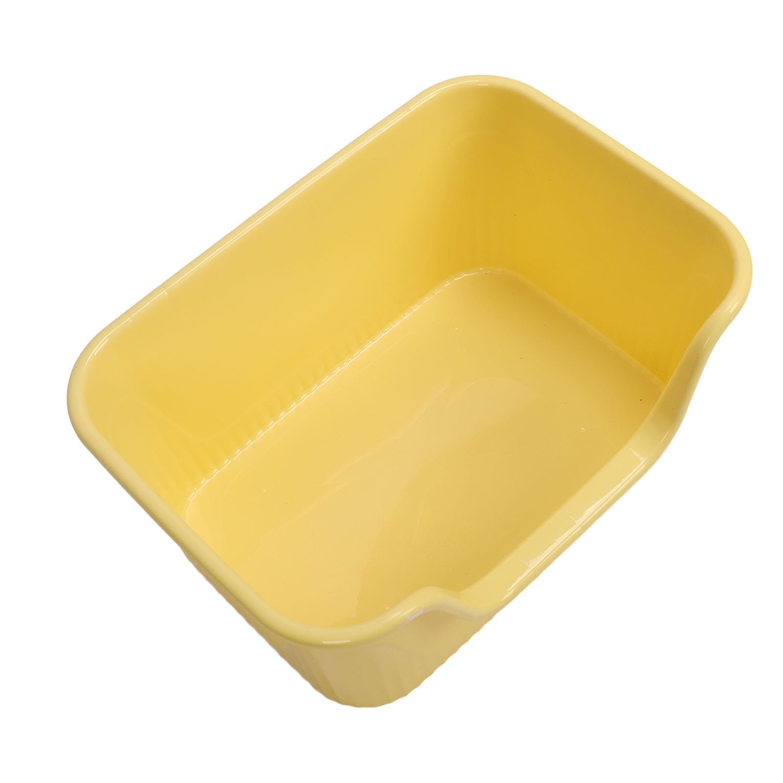 Generic Duża, Odporna na Rozpryskiwanie Kuweta dla Kota, Wysokie Boki dla Dużych Kotów, łatwe w Czyszczeniu, Stylowy Wygląd Właścicieli Kotów, 21,65 X 15,35 X 10,63 Cala (YELLOW)
