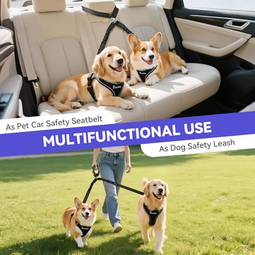 Pawaboo Dual Dog Car Harness