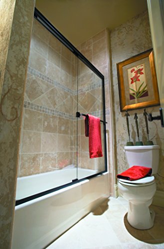 Basco Classic Bypass Tub Door A0043-60CLOR Classic sliding bathtub shower door, Oil Rubbed Bronze