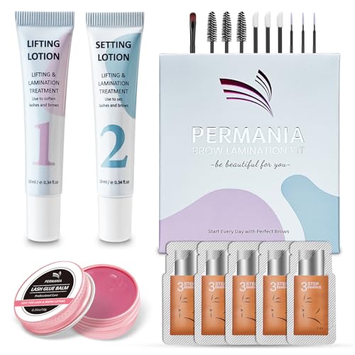 PERMANIA Augenbrauen Lifting Set, Neues Augenbrauen-Laminationsset, für Natürlich Schöne Augenbrauen zu Hause, Sanfte Inhaltsstoffe | Einfach Anzuwenden für Anfänger und den Salon (mit ESSENCE)