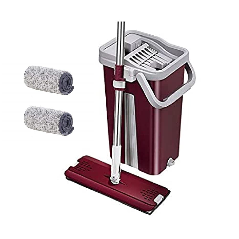 JAAMSO ROYALS Fuchsia Hands-Free Squeeze Microfiber Flat Spin Small Mop cleaning System 360° Flexible Head (32 X 11.5 cm) New Improved Dry Wet Reusable Dust Small Mops with 1+1 Microfiber Pads (Total 2 Pads) & Handle (39 cm X 23 cm X 122 cm) (B098LK9PQ1) Amazon Price History, Amazon Price Tracker
