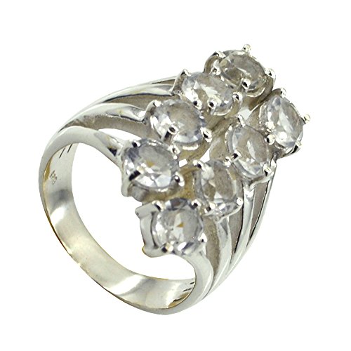 Bague cluster en argent et zircon blanc pour sublimer vos soirées