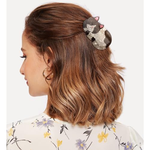 Pinzas para el cabello con diseño de gato para mujer miniatura 2