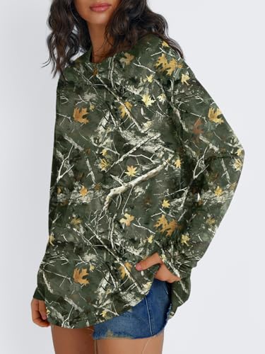 Image of Trendy Queen Womens Oversized Long Sleeve Shirts Fall Tops 2026 Basic Tees