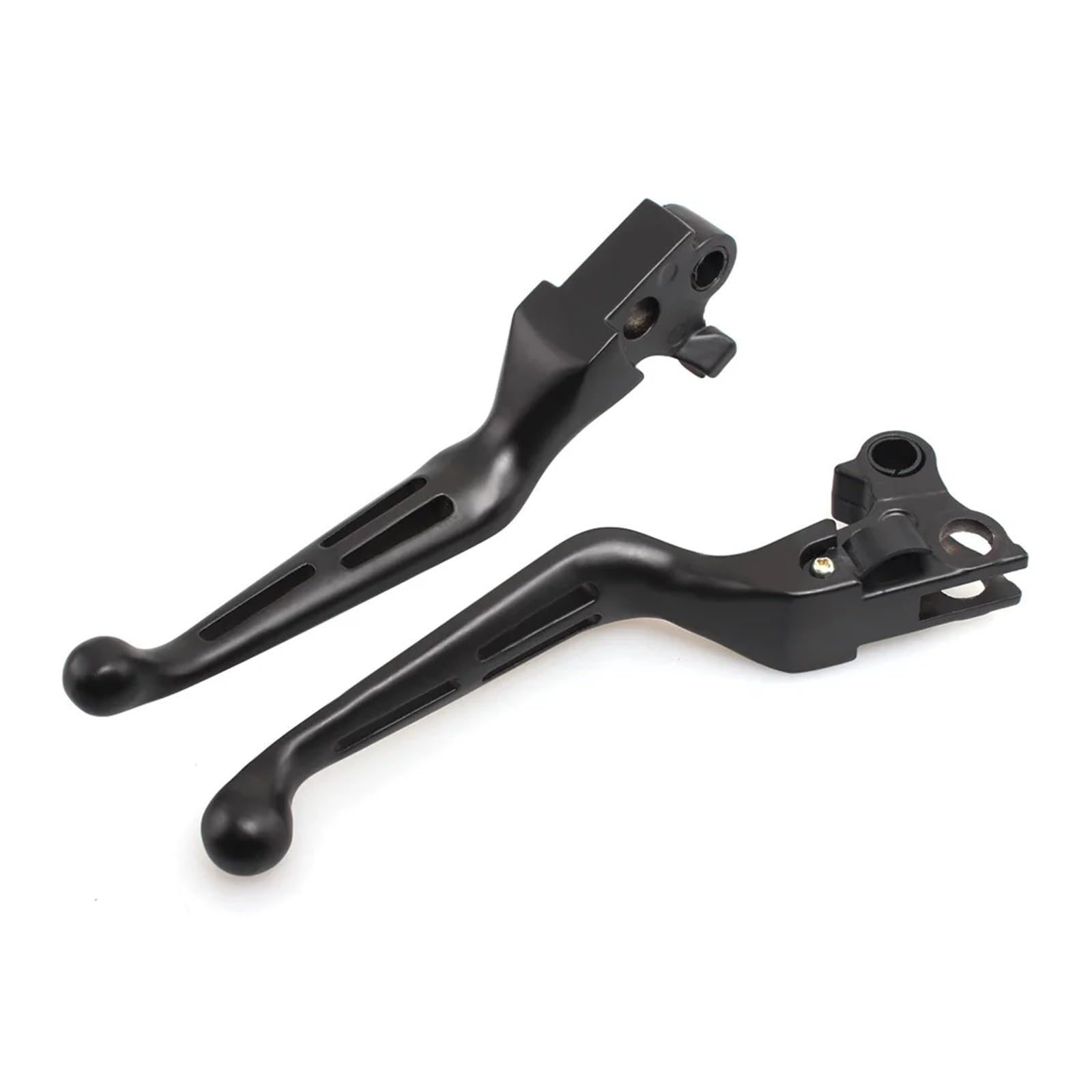 Baoquan Black Motorbike Clutch Lever 2Pcs Motorcycle Slotted Brakes Clutch Levers For Harley For Sportster 883 Softai For Touring(Black)