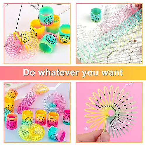 SPERMUOY 48 Stück Mini Smiley Spring,Molle Magiche...