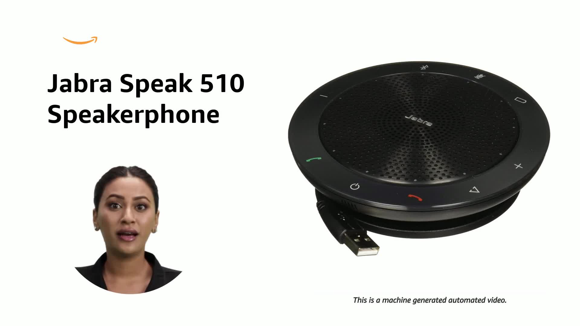 Jabra Speak 510, Bluetooth Speakerphone, MS LYNC Version [7.5 W