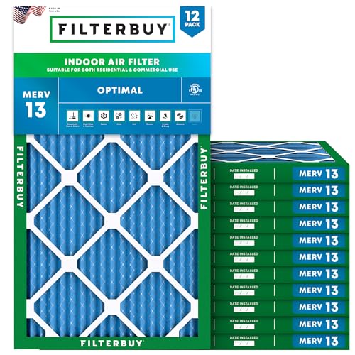 Filtres à air MERV 13 plissés de rechange pour fournaise CVC
