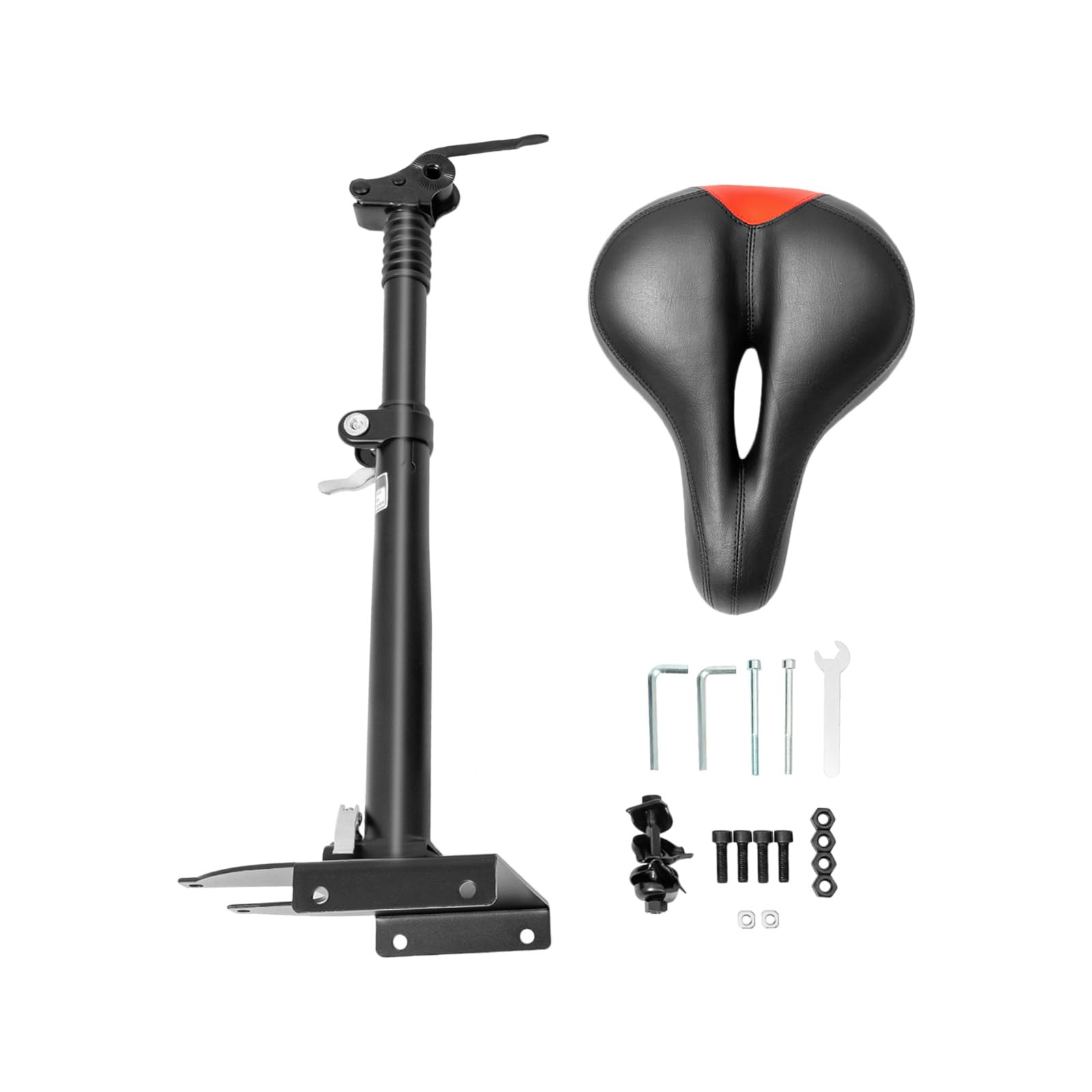 Cuscino ammortizzante per scooter elettrico, altezza regolabile da 50 a 68 cm | Sella pieghevole per scooter elettrico, omologata per strada, per adulti, per ciclismo a lunga distanza