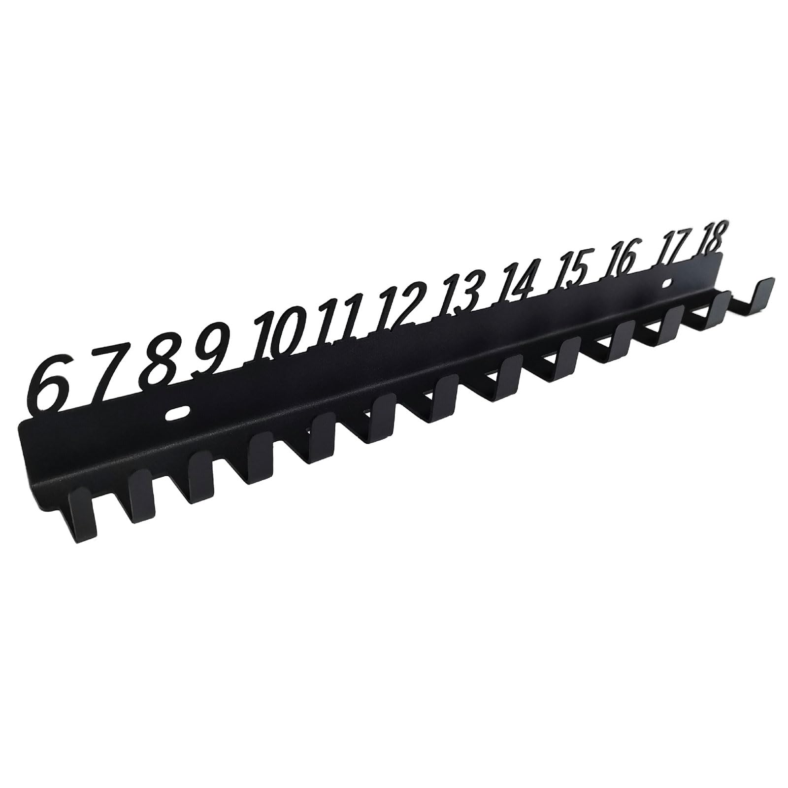 Thatiarry Industrial Strength Metal Wrench Holder 6-18, 19-32, 6-32 Numbered Slots Wall Mounted Garages Workshop Organizers Heavy Duty Metal Wall Mounted Screw Organizers