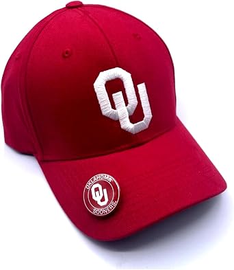 Oklahoma University MVP Hat Classic Edition Adjustable Team Logo Cap Crimson