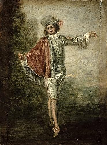 Affiches et Gravures L'indifférent de Watteau pour Rénover Votre Décoration Salon