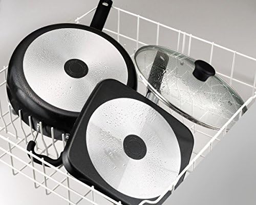 T-fal Specialty Ceramic Dishwasher Oven Safe Square Griddle, 10.25", Black