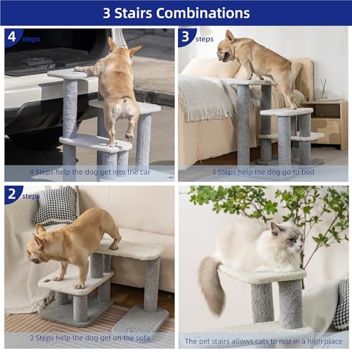 Pet-Stairs-for-Small-Dogs-Pet-Steps-for-High-Beds-and-CouchHigh-Strength-Boards-for-Indoor-Small-Cats-Kittens-Dogs-Climbing-Playing-3-Combination-Options - Cucciolini Doodles   Pet-Stairs-for-Small-Dogs-Pet-Steps-for-High-Beds-and-CouchHigh-Strength-Boards-for-Indoor-Small-Cats-Kittens-Dogs-Climbing-Playing-3-Combination-Options