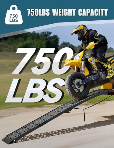 Rampa para motocicleta de aluminio plegable 89.8" x 12" miniatura 4