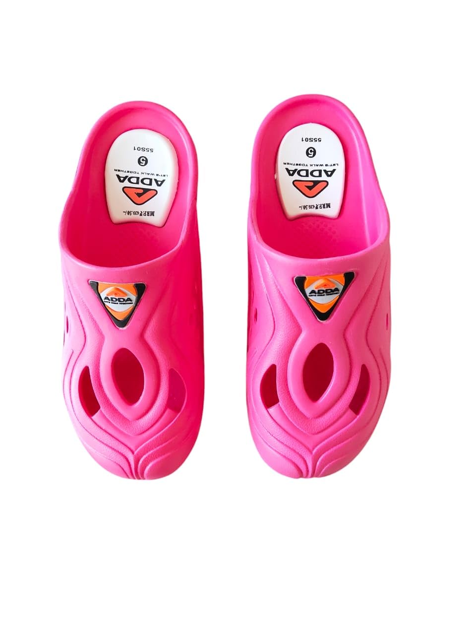 ADDA Casual Slippers, Unisex, Pink, Ventilated Design-image-31