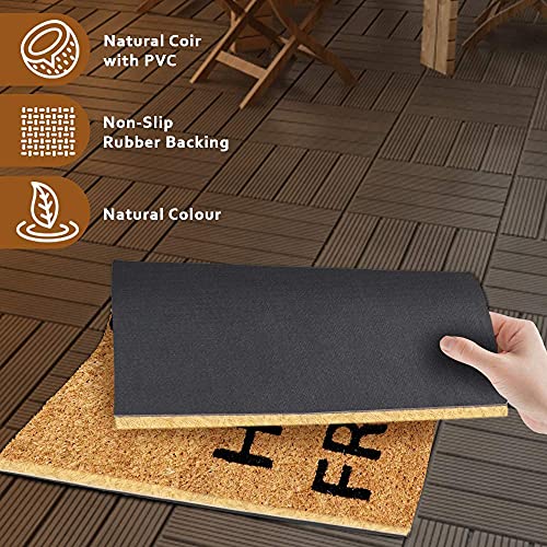 Image of Onlymat inchPlease Hide Packages Funny Doormat, Anti-Slip Coir with PVC Backing, Rectangular (75x45cm), Black /Brown - for Entryway, Outdoor, Home, Floor, Door, Hall & Living Room Use