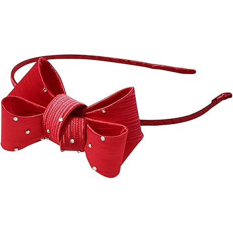 Red Sparkly Bow Rhinestone Headband: A Crown of Enchantment