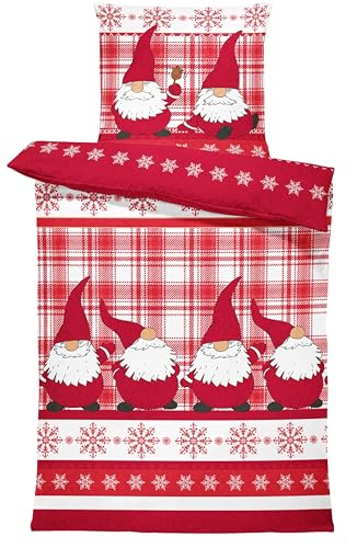 one-home Winter Bettwäsche Thermo Fleece Kuschelig Warme Bettbezüge...