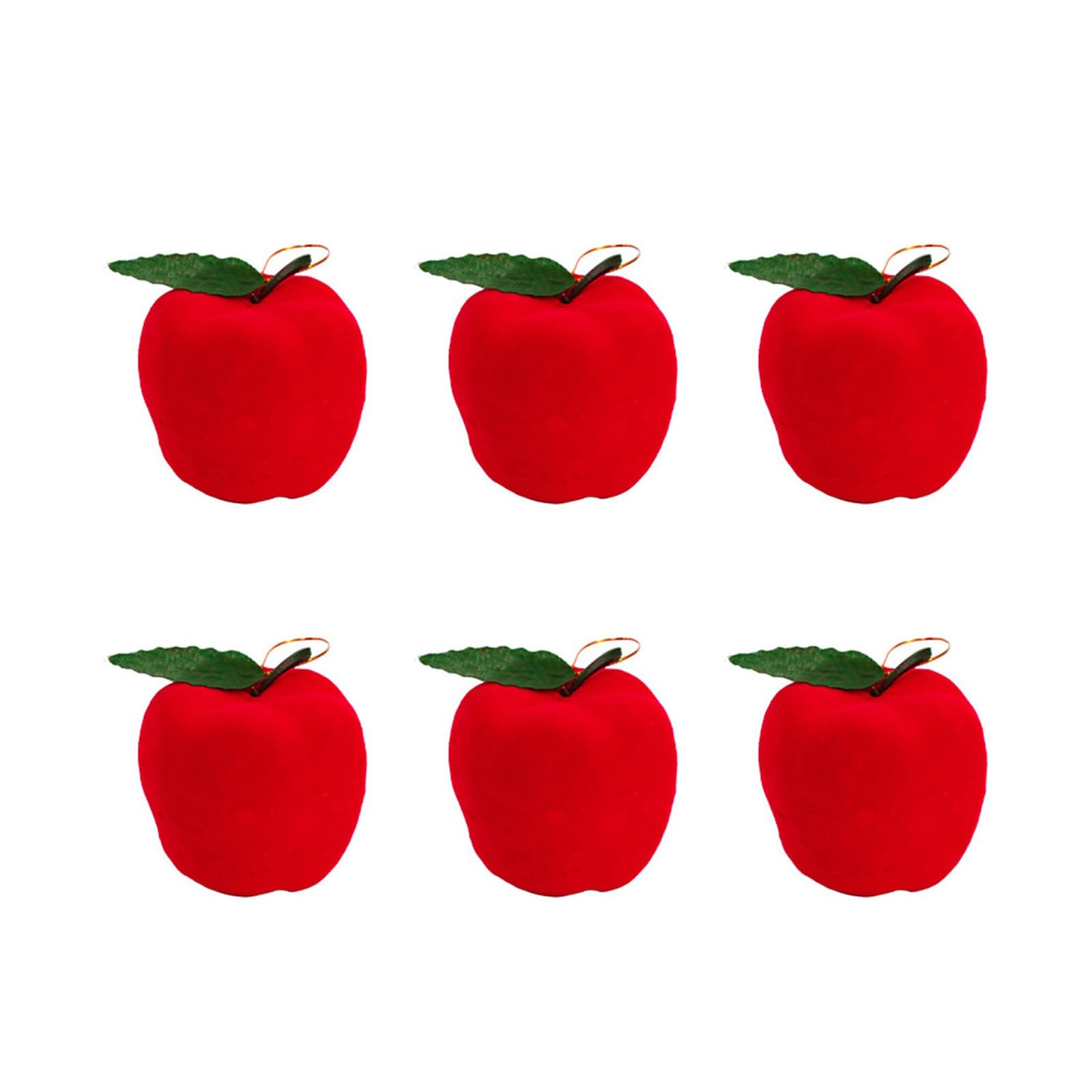 Kalttoy Of 6 Hanging Ornaments for Christmas Tree Red1 Fruit Pendant Create Warm and Welcoming Atmospheres Holiday Decors Christmas Tree Decoration