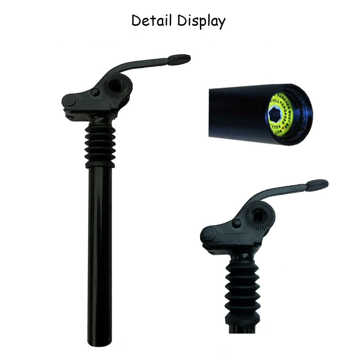 Tija de sillín abatible para Bicicleta, Soporte de sillín con suspensión amortiguada, 25,4 27,2 28,6 mm, para e-Bikes, Bicicletas Plegables Valet, Bicicletas urbanas