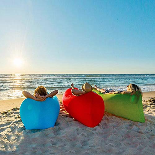 Anhua 1Pcs Random Color Sleeping Bag Waterproof Inflatable Bag Lazy Sofa Air Camping Sleeping Bags Adult Beach Lounge Chair Fast Folding Light #TOP9