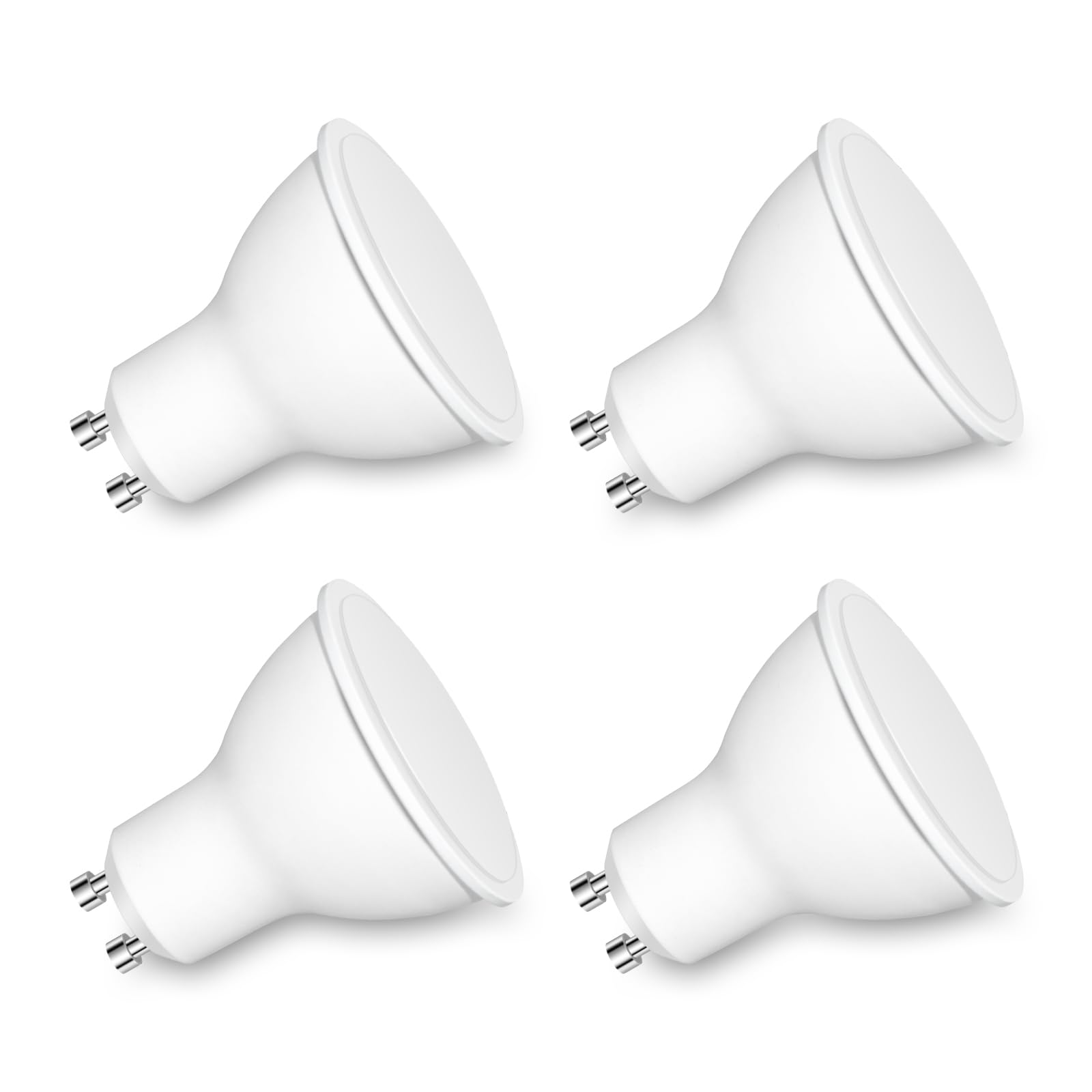 Caldarax Glühbirne GU10 LED Warmweiss, 7W LED Lampe Ersetzt 50W Halogenlampen, 600LM 2700K Warmweiß Leuchtmittel GU10 Strahler, Abstrahlwinkel 120° Reflektorlampen, Nicht Dimmbar, 4 Stück