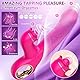 Vibration für Frauen Rabbit Vibratoren mit 10 Teleskopmodi 10 Vibrationmodi, Vibrator Dildo Sex Spielzeug für Die Frau Paare Sexspielzeug Vibratorensets für Frauen Klitoris G Punkt