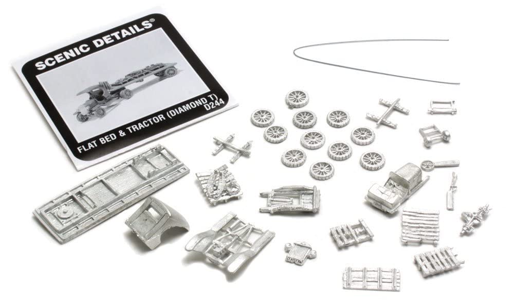 Flat Bed & Tractor Diamond T Scenic Details Woodland Scenics