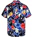 MIKENKO Black Cat Hawaiian Shirt for Men Funny Button Down Shirt Men Summer Short Sleeve Button Up Shirts for Men
