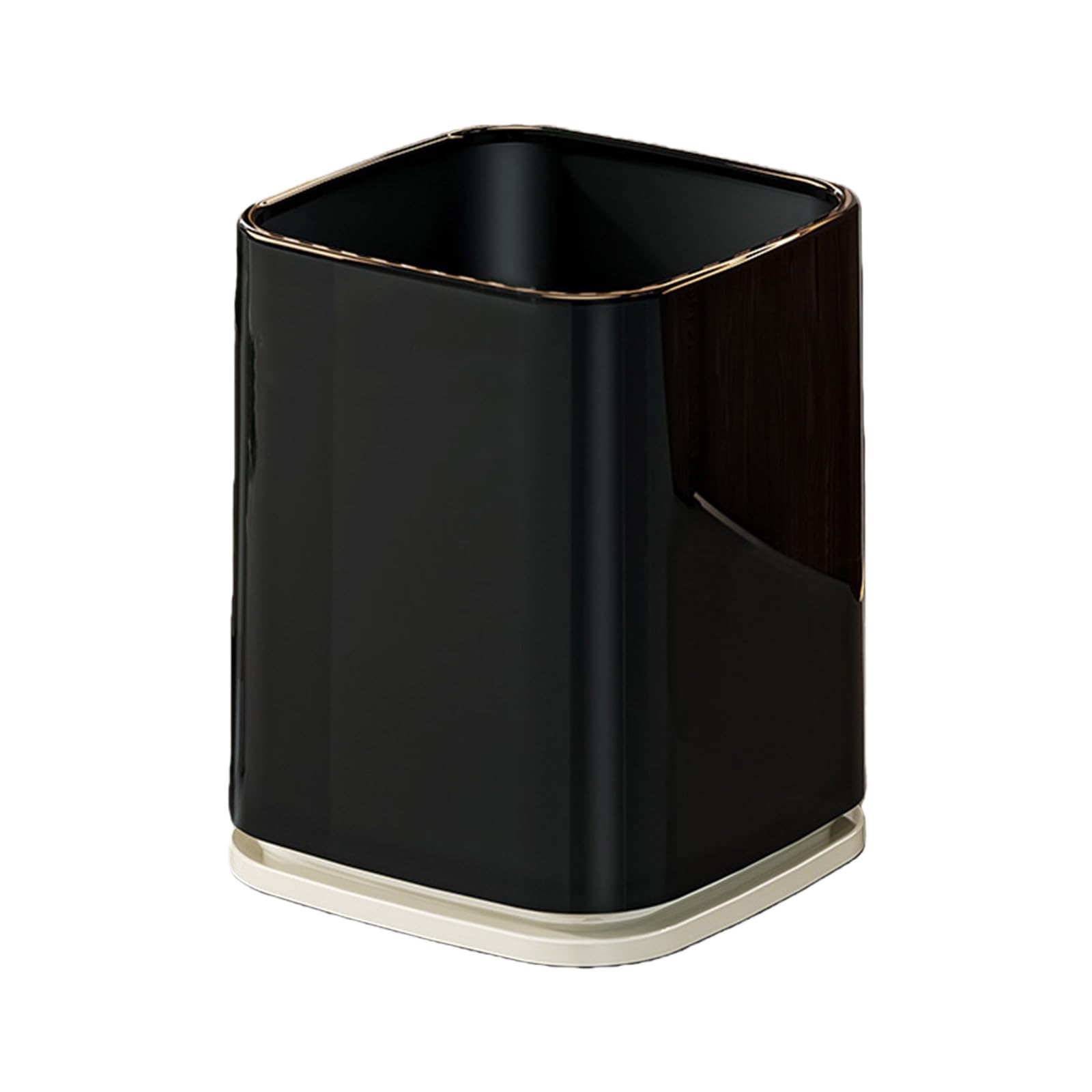 Jazuaiao Large Capacity 13L Garbage Can with Quiet Easy Movement Household Decoration Trash Can for Home Wheeled Trash Bin