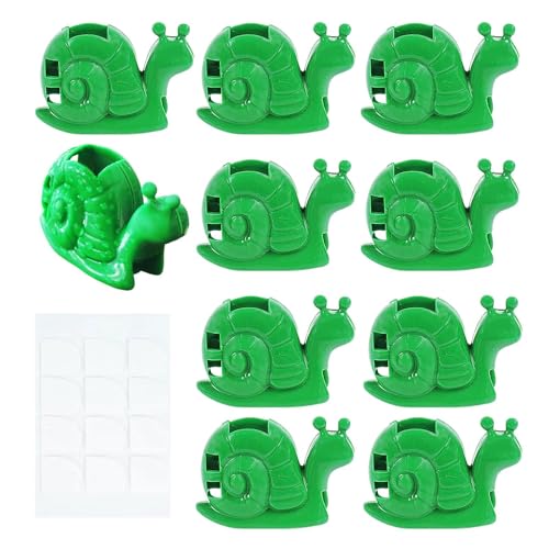 Clips para plantas de apoyo | Clips de tallo de flores en forma de caracol - Soportes para flores, accesorios de jardín para tomates, pepinos, verduras, arbustos, rosas
