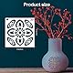 MWOOT 64 Stück Mandala Geometric Painting Stencils Schablone,Wiederverwendbare DIY Malerei Vorlage Stencil Kit für Anfänger,Blume Geometrisch Schablonen Malen für Leinwand Möbel Handwerk (9x9 CM)