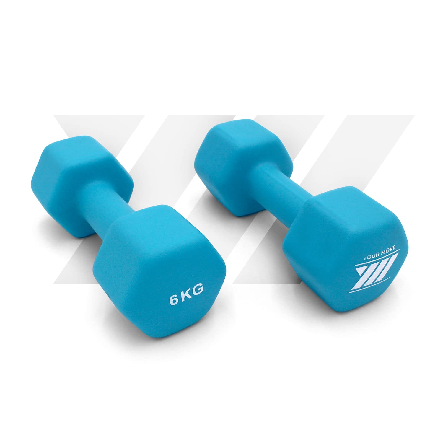 YM Manubri in Neoprene Terminale Forma Esagonale, Anti Rotolamento, Morbidi Manubri per Fitness con Anima in Ghisa, Perfetti per Yoga ed Esercizi Fitness e Riabilitazione a Casa e in Palestra