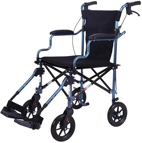 車椅子 ハンドブレーキをロックし、フットレストを振り払う大人用のポータブル輸送用椅子を備えた医療用??軽量折りたたみ式車椅子 より堅牢
