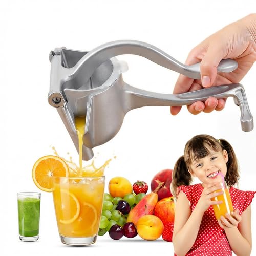 Presse Agrumes Manuel Aluminium, Extracteur De Jus Avec Poignée Ergonomique, Diy Presse à Fruits Pour Orange/Citron/Fruits, Presse-Citron Manuel Pour...