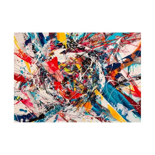 Affiche décoration murale salon et impression d'art abstrait 60x80cm