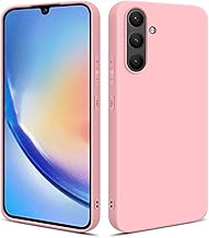 HSP Cover for Samsung Galaxy A34 5G [Dust Repellent] Premium TPU Silicone Protective Case | Anti-Scratch Shockproof | Camera Protection | Slim Perfect Fit | Pink