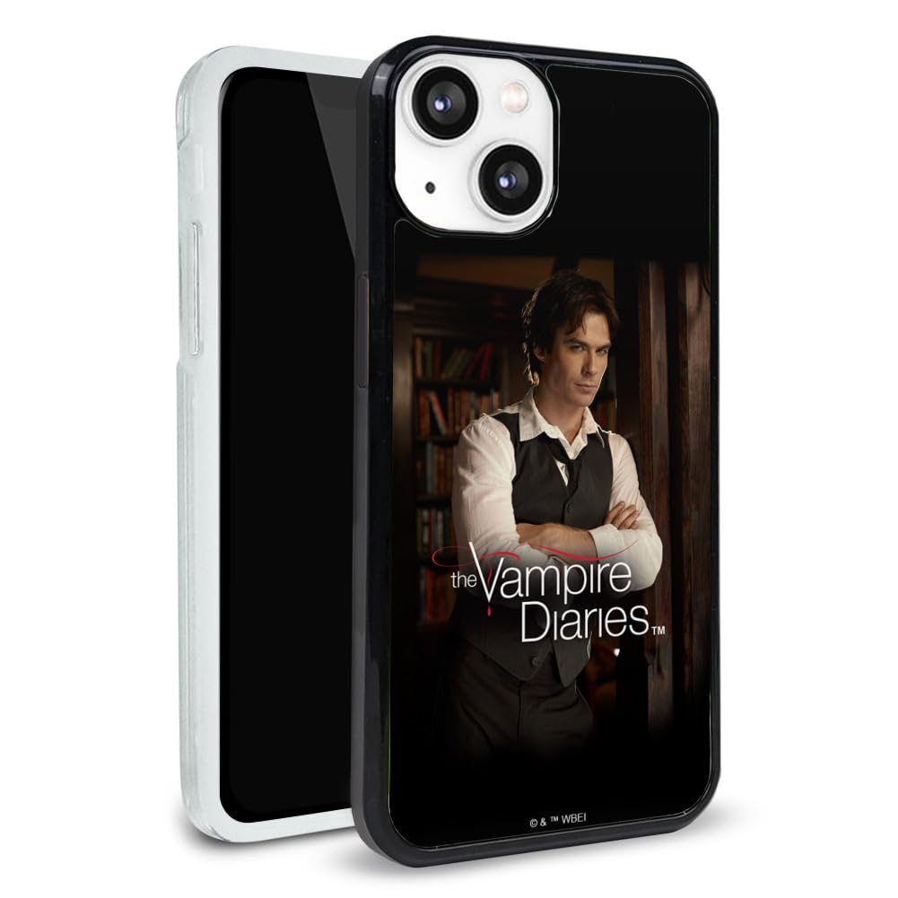 The Vampire Diaries Damon Protective Slim Fit Plastic Bumper Case Fits Apple iPhone 13