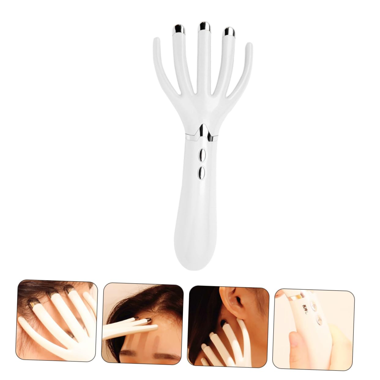 Massagekamm Elektrisch Kammmassagegerät Mit Vibration Vibrationen Pro Abs-material Usb-ladefunktion Für Kopf Und Haarmassage