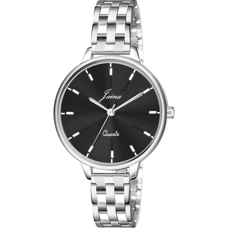 jainx Black Dial Steel Chain Analog Wrist Watch for Women - JW8573 (B0D4HTTQRW) Amazon Price History, Amazon Price Tracker