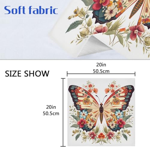 Servilletas de tela Butterfly multicolor pack x6 miniatura 6